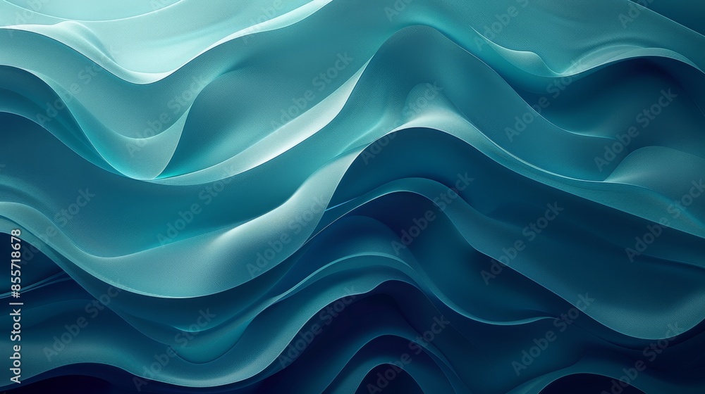 A graceful abstract composition featuring soft, flowing blue waves creating a serene and calming visual effect. A graceful abstract composition featuring soft, flowing blue waves creating a serene and calming visual effect.