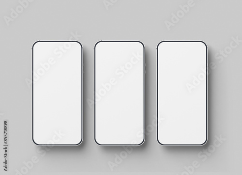 Mobile blank white screen for mockup