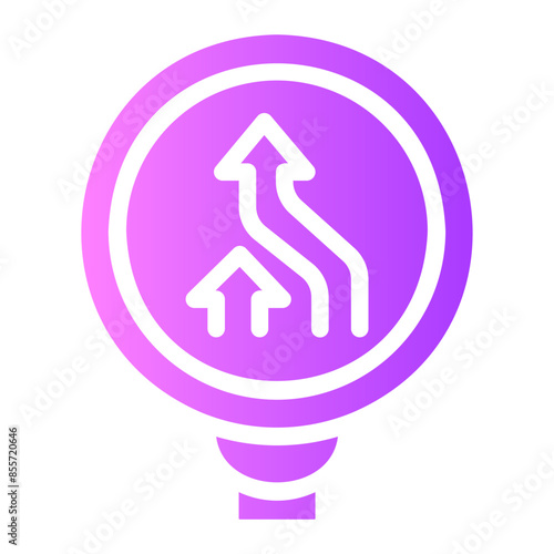 no overtaking Gradient icon