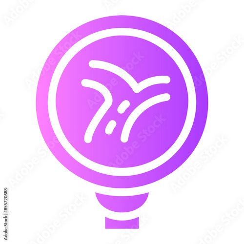 split road Gradient icon