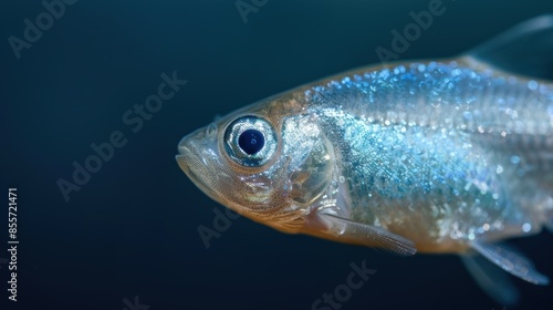 Close-up of a shimmering fish eye