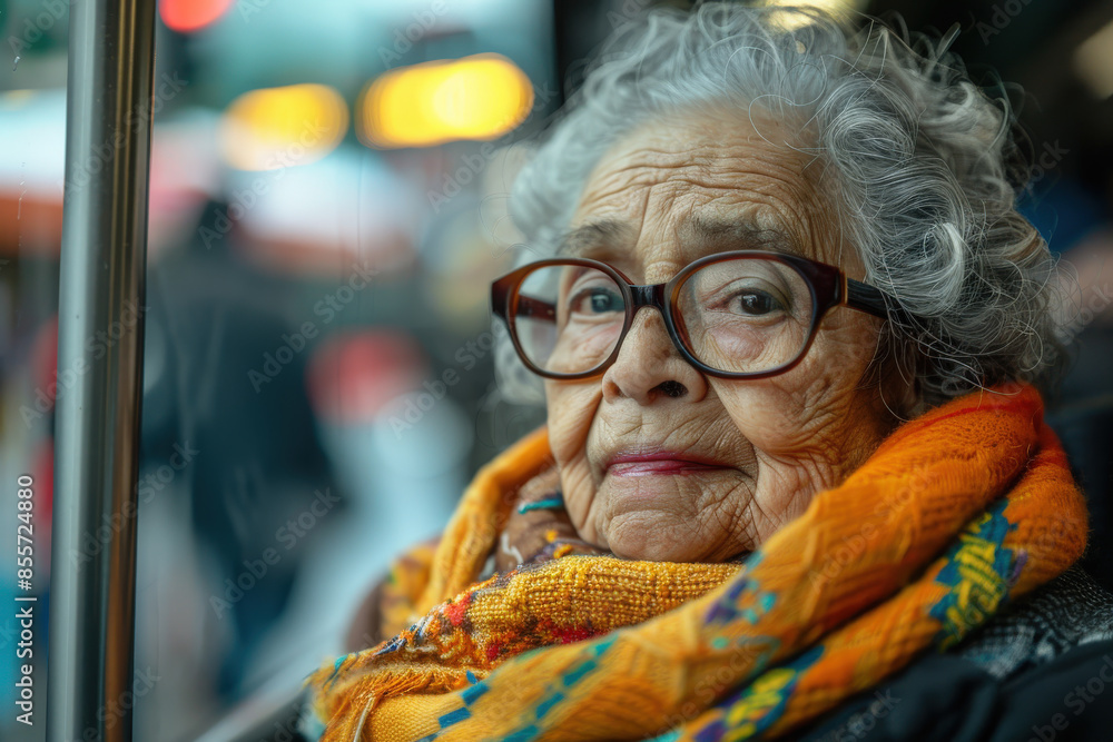 Wise Old Woman in Twilight Hour Wise Old Woman in Twilight Hour