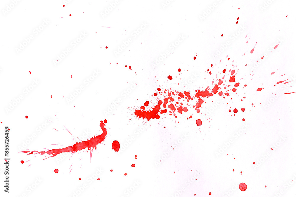 Red paint splashes Red paint splashes
