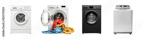 Fototapeta various washing machine appliance set