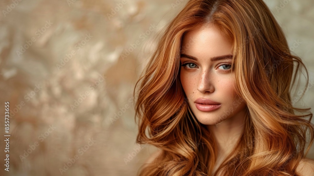 A stylish woman with long, wavy hair cascading over her shoulders, highlighting the vibrant, multi-tonal hair coloring and the smooth, healthy texture of her hair. The photo captures the intricate A stylish woman with long, wavy hair cascading over her shoulders, highlighting the vibrant, multi-tonal hair coloring and the smooth, healthy texture of her hair. The photo captures the intricate