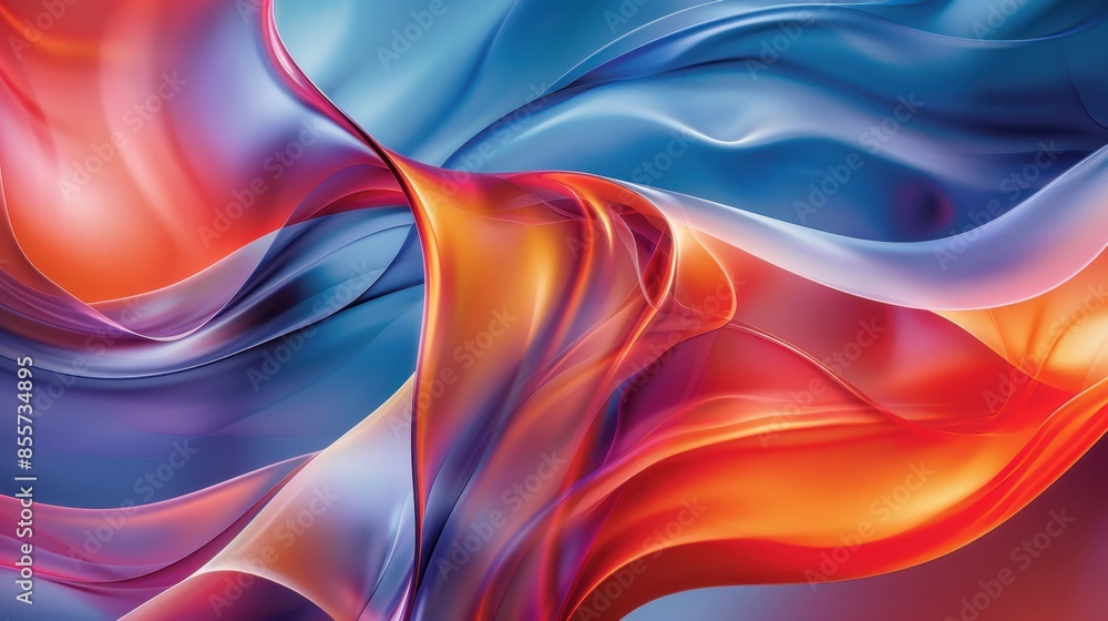 Naklejka premium Abstract Swirling Colors