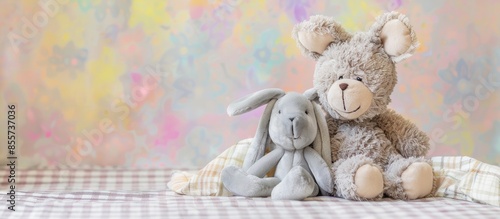 teddy bear, plush hare, sof...
