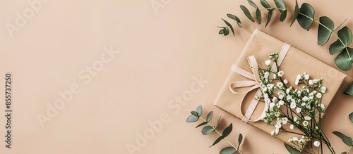 Greeting card mockup with g...