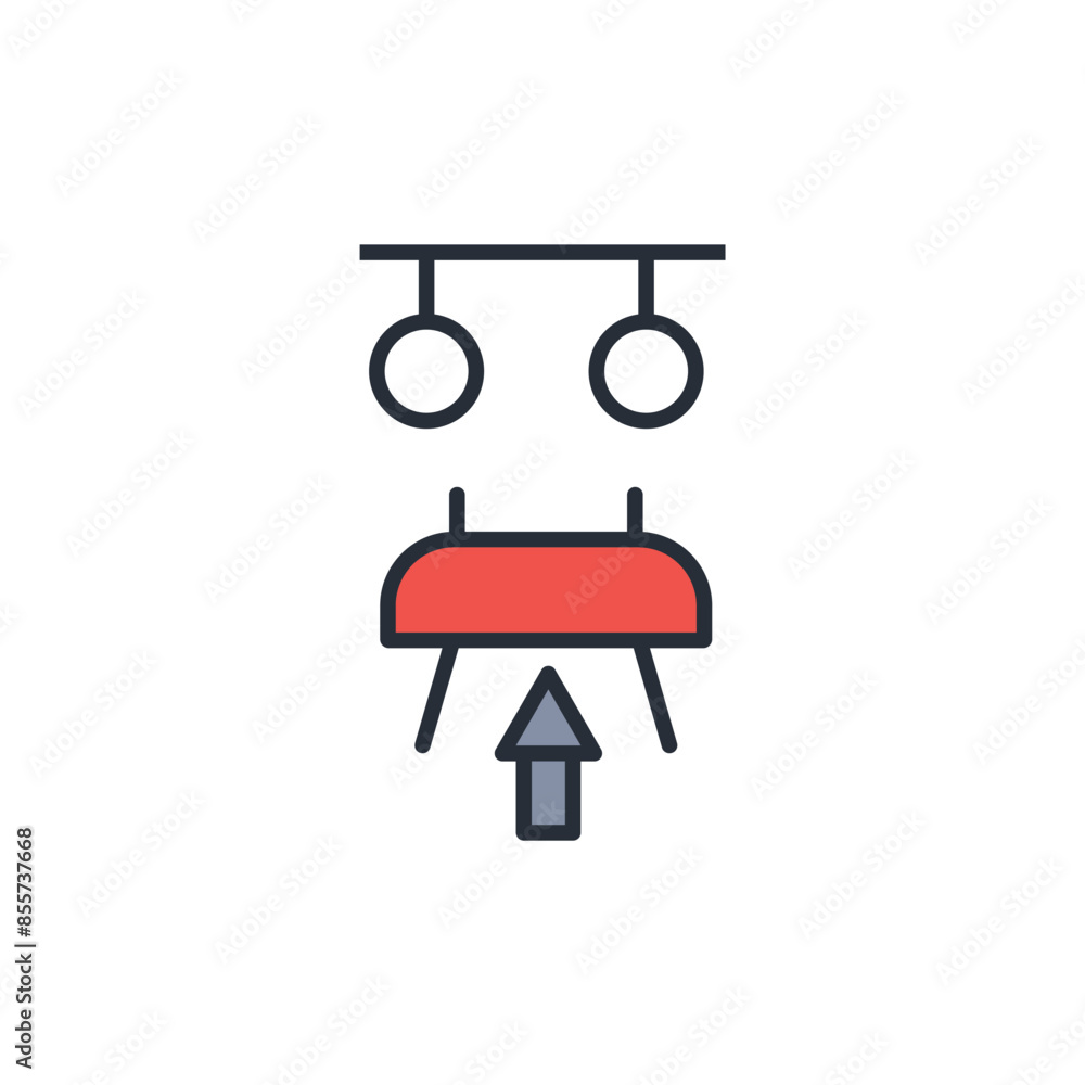 gymnastics icon. vector.Editable stroke.linear style sign for use web design,logo.Symbol illustration. gymnastics icon. vector.Editable stroke.linear style sign for use web design,logo.Symbol illustration.