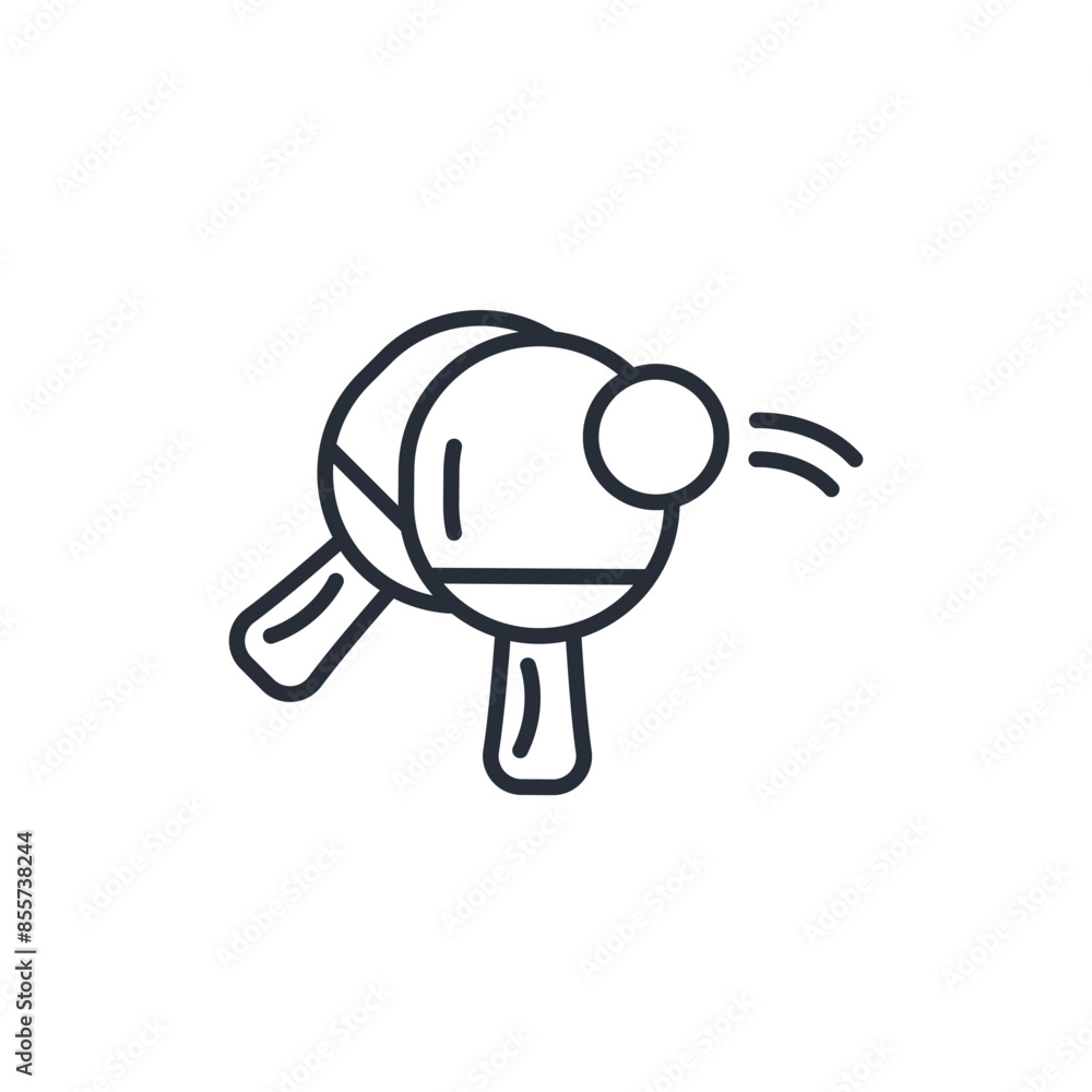 racket icon. vector.Editable stroke.linear style sign for use web design,logo.Symbol illustration. racket icon. vector.Editable stroke.linear style sign for use web design,logo.Symbol illustration.