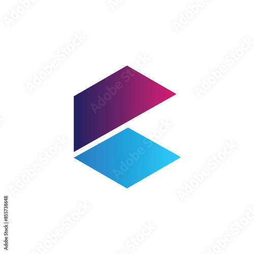 Free Download letter C logo vector simple with gradient color - GFXLoad