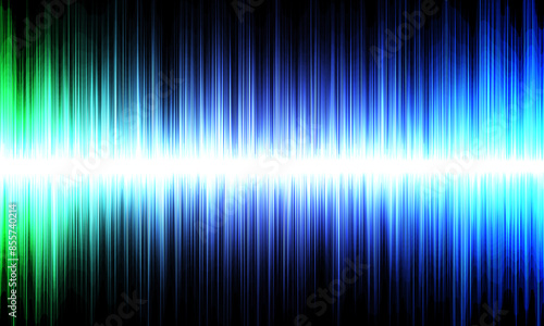 Blue and green Abstract Wave Background. Blue and green sound wave over dark background
