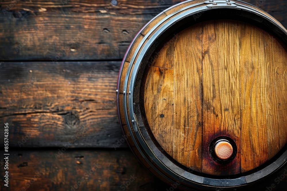 Fototapeta premium barrel wooden texture professional photography