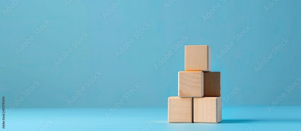 Risk level indicator rating print screen wooden cube block since low to high on blue background for Risk management and assessment concept. with copy space image. Place for adding text or design Risk level indicator rating print screen wooden cube block since low to high on blue background for Risk management and assessment concept. with copy space image. Place for adding text or design