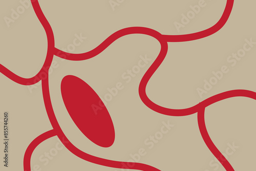 Abstract line wallpaper. Abstract vector. Simplicity. Backdrop. Gift wrap.Postcard. Graphic design. Multicolour. Fabric. Decorative. Yellow and Red and Beige colours. Wave pattern. Ornament. Dynamic. 