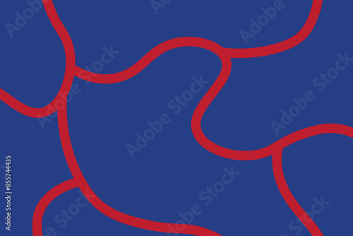 Abstract line wallpaper. Abstract vector. Simplicity. Backdrop. Gift wrap.Postcard. Graphic design. Multicolour. Fabric. Decorative. Yellow and Red and Blue colours. Wave pattern. Ornament. Dynamic. 