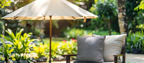 pillows on outdoor patio ch...