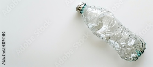 empty crushed plastic bottl...
