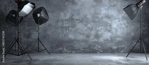 Photo studio with lighting ...