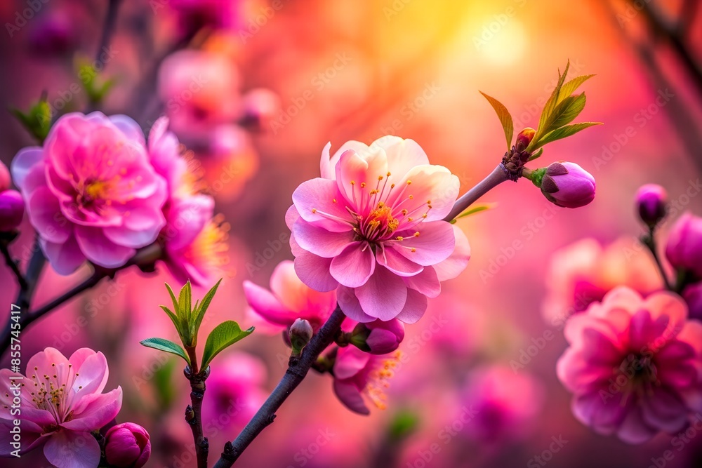 Fototapeta premium pink flowers in spring