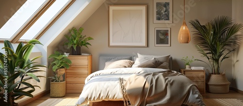 Bedroom in modern student a...