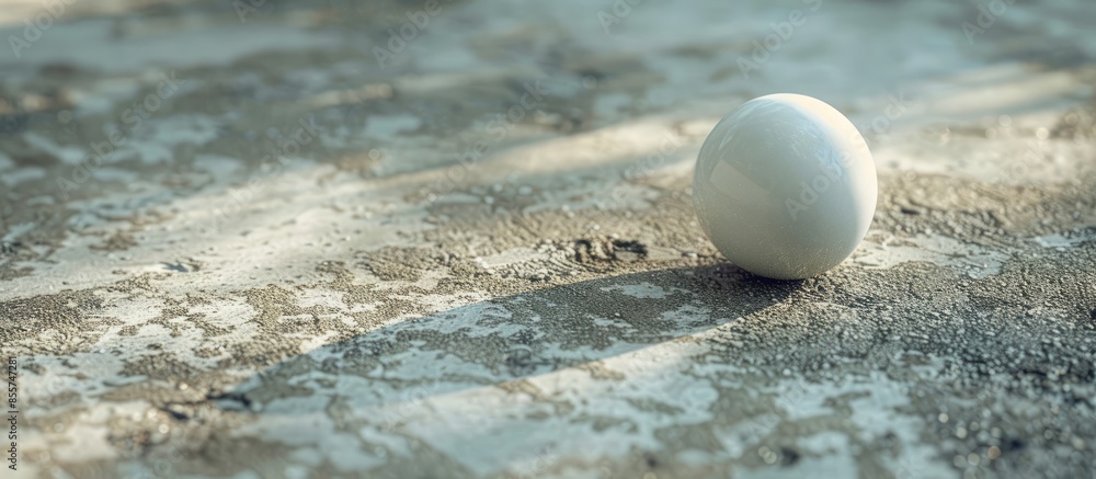 Porcelain object on ground. with copy space image. Place for adding text or design