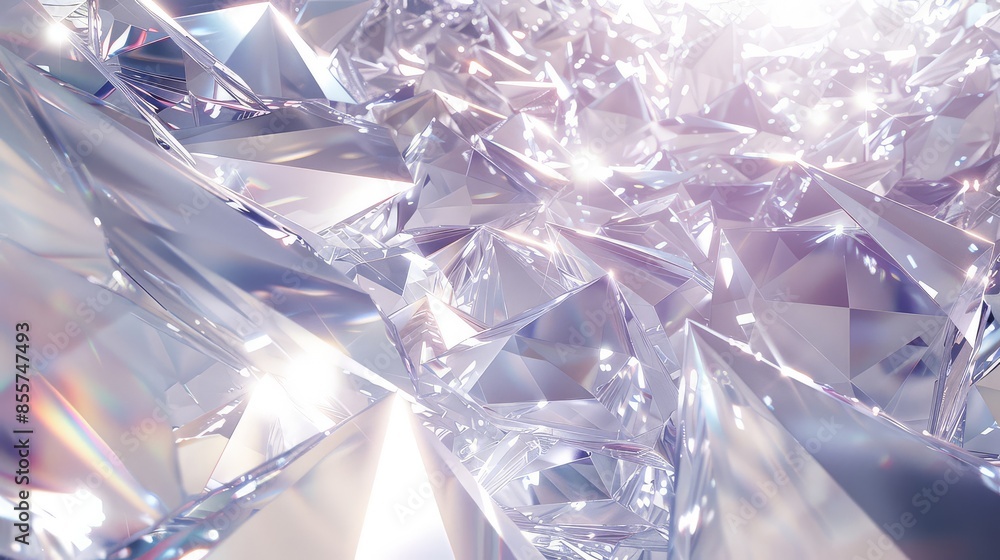 A mesmerizing spectrum is refracted within fractured crystals A mesmerizing spectrum is refracted within fractured crystals