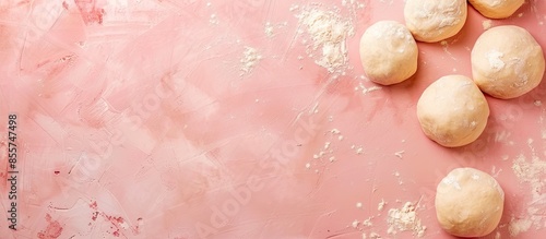 pizza dough rolls on baking...