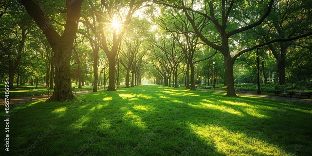 park avenue in summer beautiful green nature landscape park avenue in summer beautiful green nature landscape