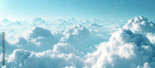 white air clouds in the blu...