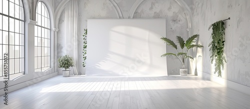 Bright photo studio interio...