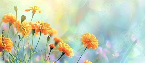 marigold in the garden past...