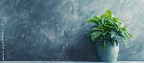 Green plant in pot on table...