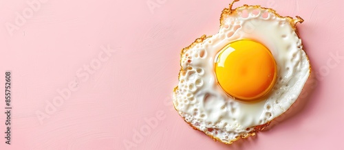 Delicious fried egg isolate...