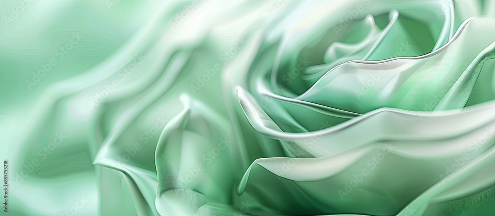 Fototapeta premium Green abstract rosette pastel background Abstract Business. with copy space image. Place for adding text or design