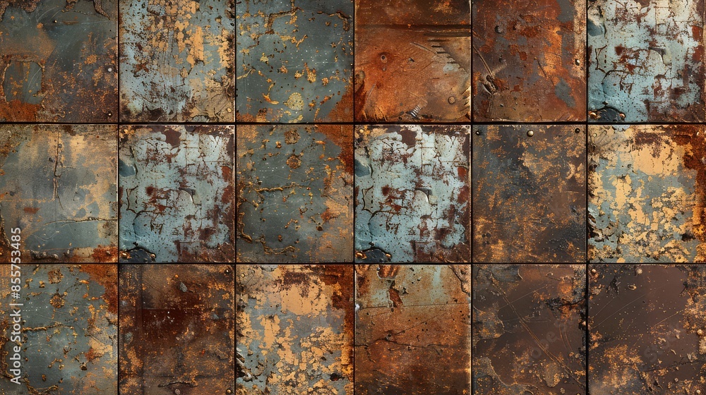 Rough and uneven texture is evident on decayed metal, covered in rust stains Rough and uneven texture is evident on decayed metal, covered in rust stains