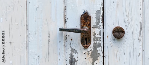 Steel door handle and lock ...