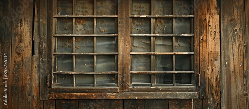 Wallpaper Mural Vintage Traditional wooden window - Good for making texture too. with copy space image. Place for adding text or design Torontodigital.ca