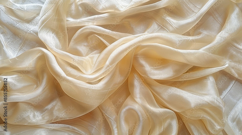 Obraz premium pure white cloth swirling background