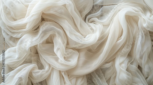 pure white cloth swirling background