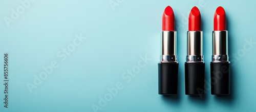Red lipstick set Isolated o...