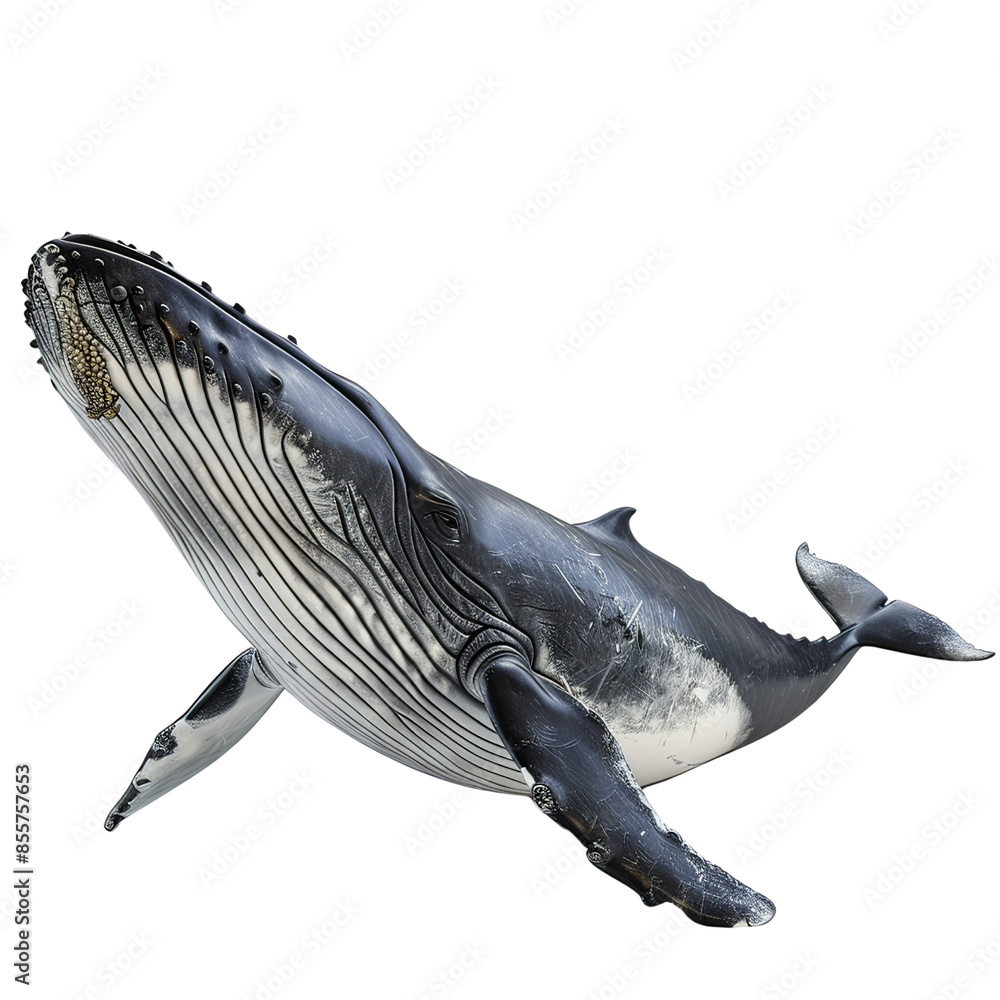 A majestic whale swimming gracefully underwater, showcasing its immense size and natural beauty. A majestic whale swimming gracefully underwater, showcasing its immense size and natural beauty.