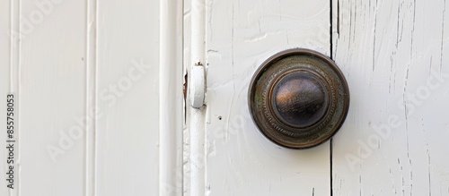 Detail of a metallic knob o...