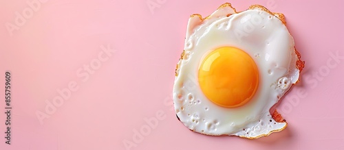 Delicious fried egg isolate...