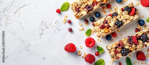 Granola bar and ingredients...