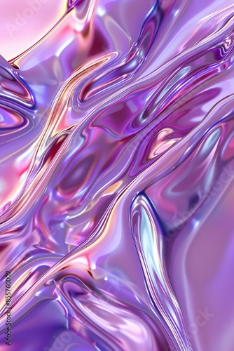  Iridescent Pastel Liquid Shiny Geometric Shapes Wallpaper for Phone Background