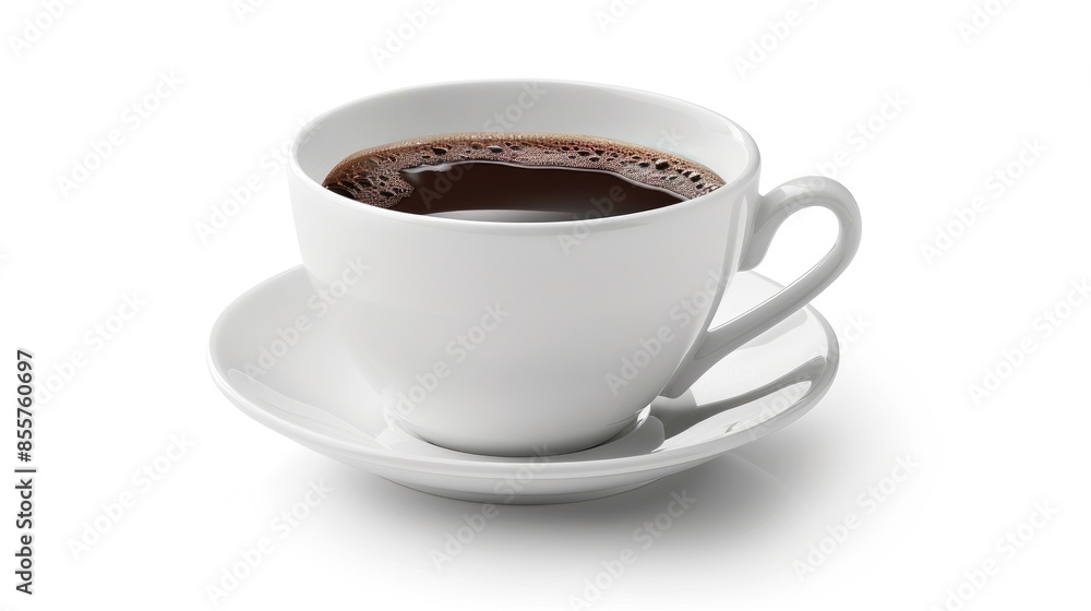 Coffee in a white cup Coffee in a white cup