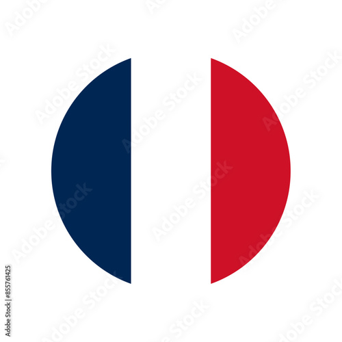 Round France flag icon