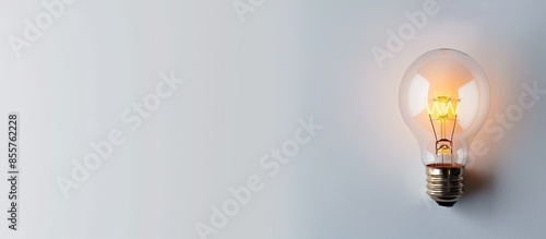Unique lamp on white paper....