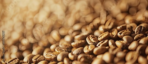 Coffee seeds closeup for te...